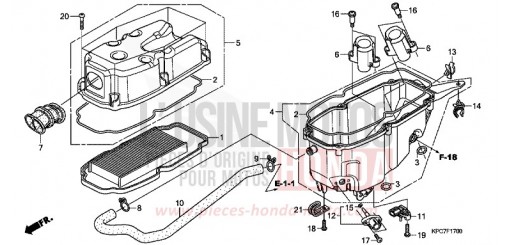 FILTRE A AIR XL125VB de 2011